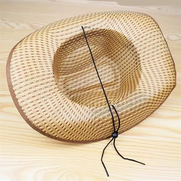 Straw Western Cowboy Hat - Straw Western Cowboy Hat - Image 1 of 2