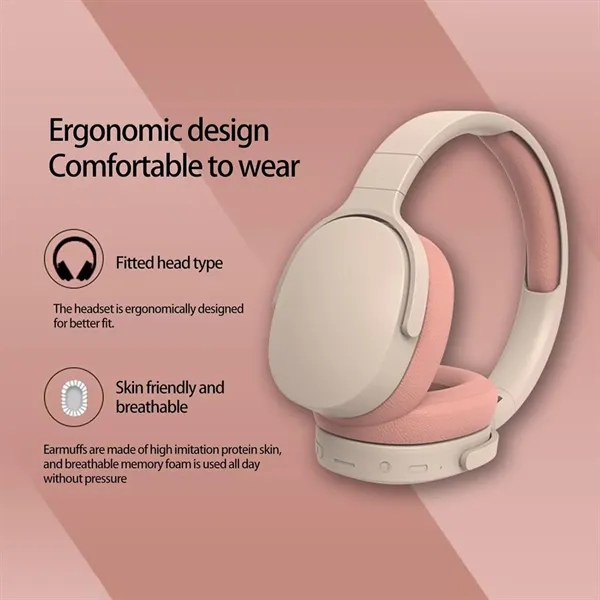 Wireless HiFi Foldable Noise Reduction Bluetooth Headphone - Wireless HiFi Foldable Noise Reduction Bluetooth Headphone - Image 4 of 6