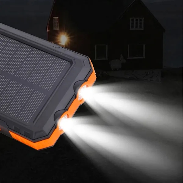 10000mAh Solar Energy Power Bank with LED Light and Compass - 10000mAh Solar Energy Power Bank with LED Light and Compass - Image 5 of 6