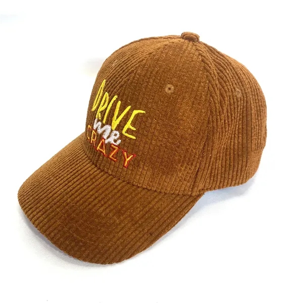 Adjustable Cotton Corduroy Baseball Cap - Adjustable Cotton Corduroy Baseball Cap - Image 7 of 9