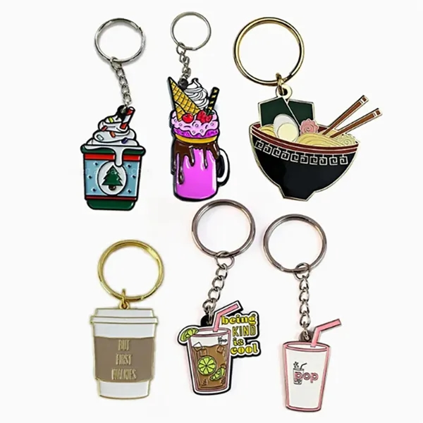 Metal Keychain Event Commemorative Gift Alloy Paint Pendant - Metal Keychain Event Commemorative Gift Alloy Paint Pendant - Image 2 of 4