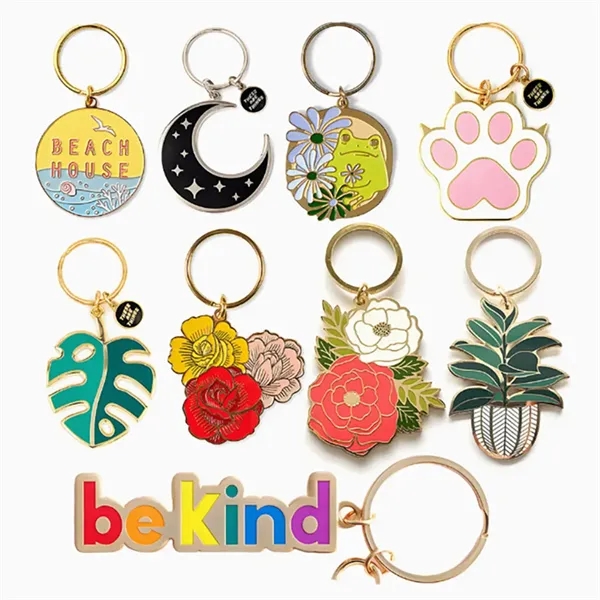 Metal Keychain Event Commemorative Gift Alloy Paint Pendant - Metal Keychain Event Commemorative Gift Alloy Paint Pendant - Image 4 of 4