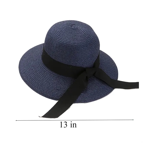 Fashionable Wide Brim Straw Hat for Travel & Outdoors - Fashionable Wide Brim Straw Hat for Travel & Outdoors - Image 1 of 6