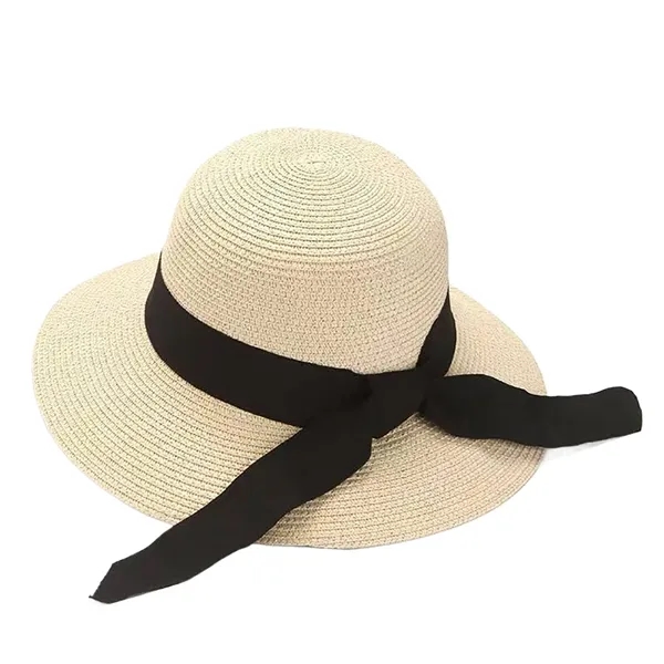 Fashionable Wide Brim Straw Hat for Travel & Outdoors - Fashionable Wide Brim Straw Hat for Travel & Outdoors - Image 2 of 6