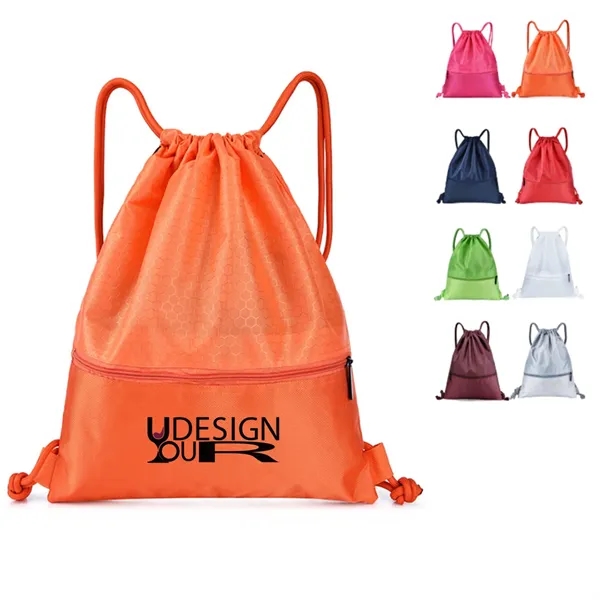 Sports Waterproof Drawstring Backpack - Sports Waterproof Drawstring Backpack - Image 0 of 2