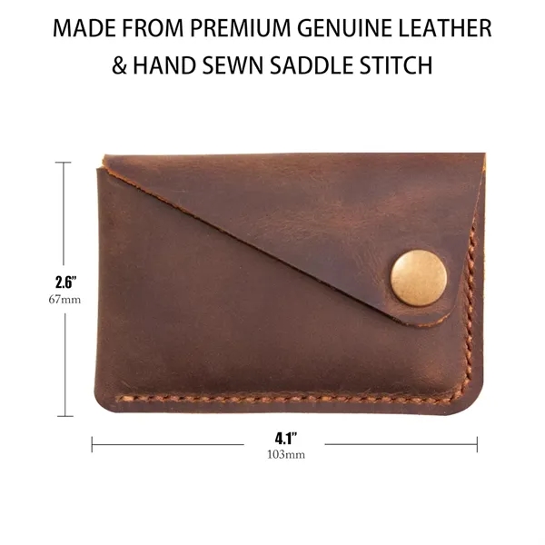 Leather Credit Card Holder Slim Wallet - Leather Credit Card Holder Slim Wallet - Image 1 of 2