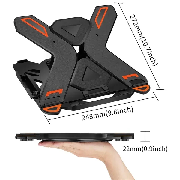 360 degree Adjustable Laptop Stand with Phone Holder - 360 degree Adjustable Laptop Stand with Phone Holder - Image 2 of 2
