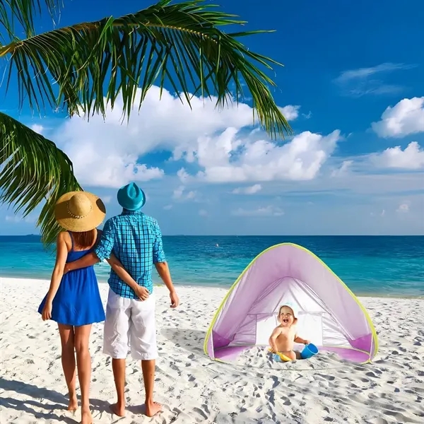 Baby Beach Tent Pop Up Portable Shade Pool UV Protection Sun - Baby Beach Tent Pop Up Portable Shade Pool UV Protection Sun - Image 3 of 7