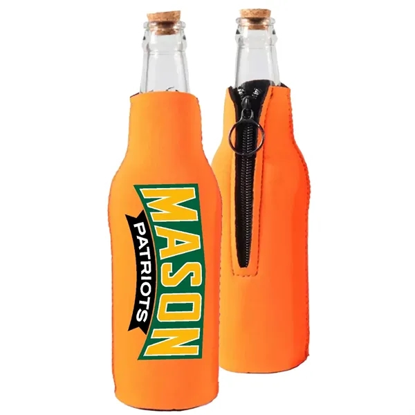 12 Oz. Neoprene Collapsible Sublimated Bottle Cooler - 12 Oz. Neoprene Collapsible Sublimated Bottle Cooler - Image 0 of 2