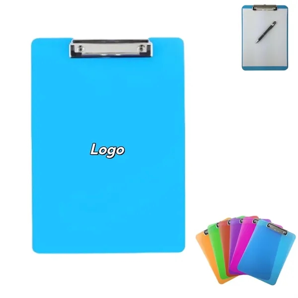 Colorful Transparent Clipboard with Metal Clip - Colorful Transparent Clipboard with Metal Clip - Image 0 of 9