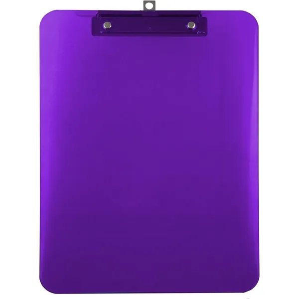 Colorful Transparent Clipboard with Metal Clip - Colorful Transparent Clipboard with Metal Clip - Image 7 of 9