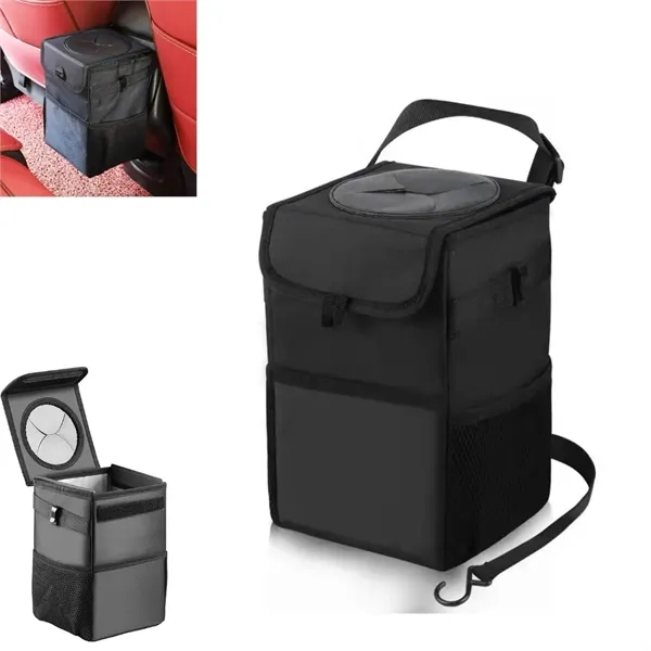 Car Trash Can with Lid - Car Trash Can with Lid - Image 0 of 4