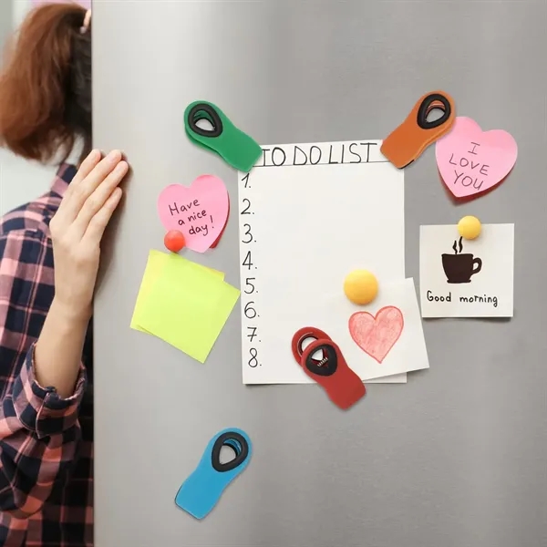 Magnetic Chip Clip - Strong Grip Food Bag & Note Holder - Magnetic Chip Clip - Strong Grip Food Bag & Note Holder - Image 3 of 7