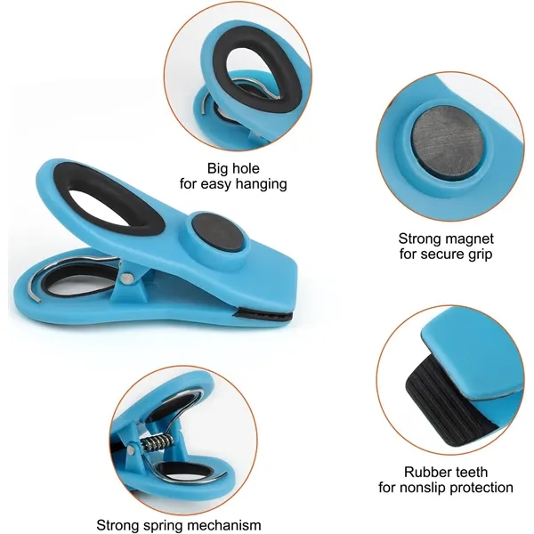Magnetic Chip Clip - Strong Grip Food Bag & Note Holder - Magnetic Chip Clip - Strong Grip Food Bag & Note Holder - Image 5 of 7