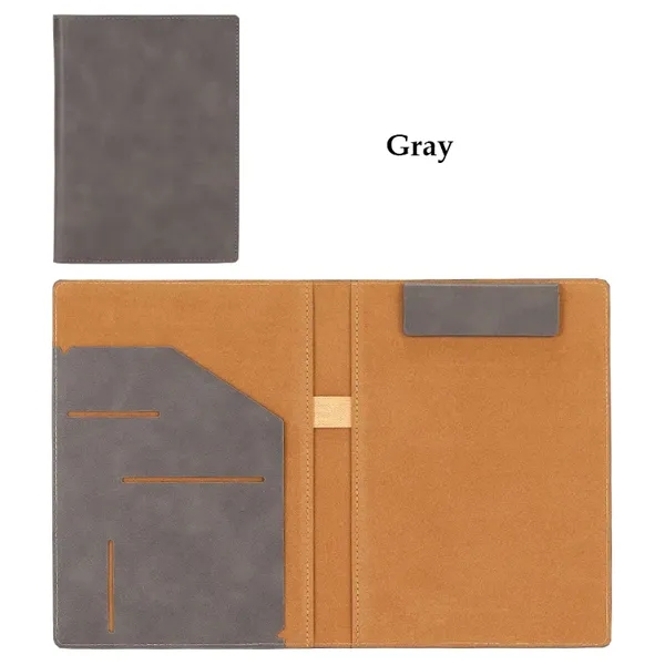 A4/A5 PU Leather Magnetic Portfolio Folder with Notepad - A4/A5 PU Leather Magnetic Portfolio Folder with Notepad - Image 10 of 12
