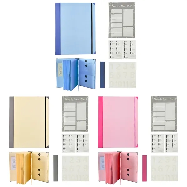 12-Pocket Accordion File Folder With Button Closure - 12-Pocket Accordion File Folder With Button Closure - Image 1 of 9