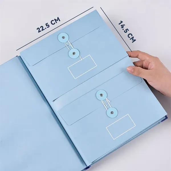 12-Pocket Accordion File Folder With Button Closure - 12-Pocket Accordion File Folder With Button Closure - Image 4 of 9
