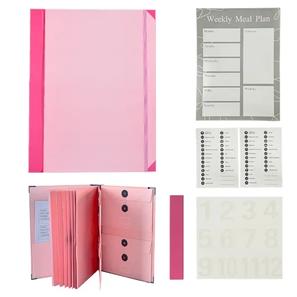 12-Pocket Accordion File Folder With Button Closure - 12-Pocket Accordion File Folder With Button Closure - Image 9 of 9