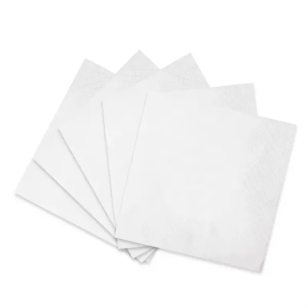 White Folded 2-ply Napkins - White Folded 2-ply Napkins - Image 1 of 4