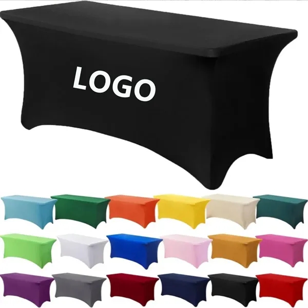 Spandex Tablecloth 6FT Stretch Table Cover - Spandex Tablecloth 6FT Stretch Table Cover - Image 0 of 4