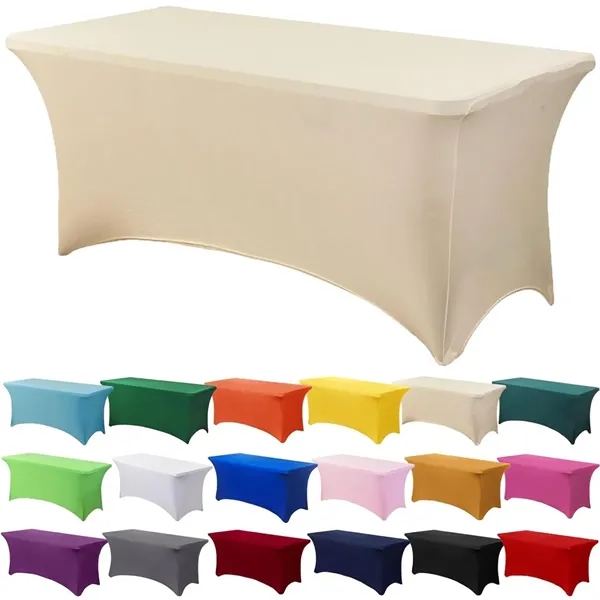 Spandex Tablecloth 6FT Stretch Table Cover - Spandex Tablecloth 6FT Stretch Table Cover - Image 1 of 4