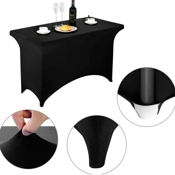 Spandex Tablecloth 6FT Stretch Table Cover - Spandex Tablecloth 6FT Stretch Table Cover - Image 3 of 4