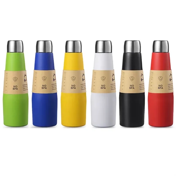 18oz Stainless Steel Vacuum Flask Insulated Cola Bottle - 18oz Stainless Steel Vacuum Flask Insulated Cola Bottle - Image 3 of 5