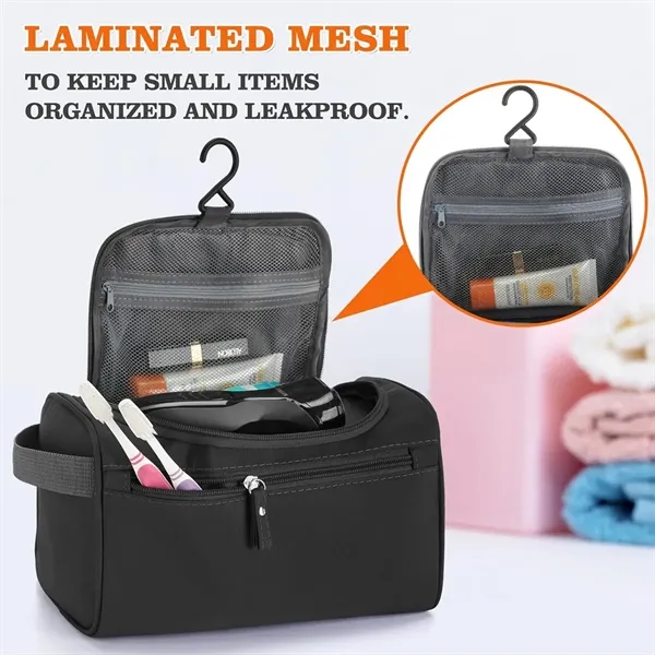 Hanging Travel Toiletry Bag Cosmetic Makeup Organizer - Hanging Travel Toiletry Bag Cosmetic Makeup Organizer - Image 3 of 4