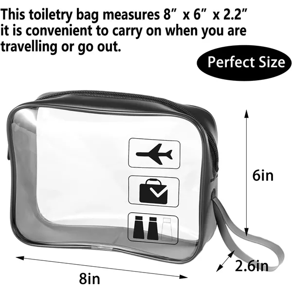 Clear Toiletry Bags For Travel - Clear Toiletry Bags For Travel - Image 1 of 2
