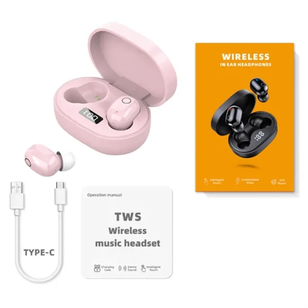 LED Display Wireless Earbuds Bluetooth Sport Headphones - LED Display Wireless Earbuds Bluetooth Sport Headphones - Image 3 of 4