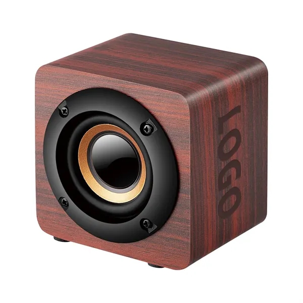 Classic Square Wooden Wireless Speaker - Classic Square Wooden Wireless Speaker - Image 0 of 2