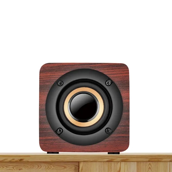Classic Square Wooden Wireless Speaker - Classic Square Wooden Wireless Speaker - Image 2 of 2