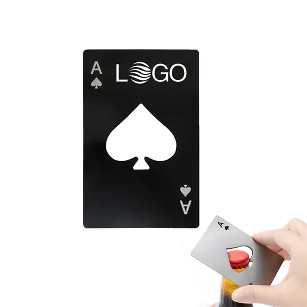 Poker Card Beer Bottle Opener - Poker Card Beer Bottle Opener - Image 0 of 5