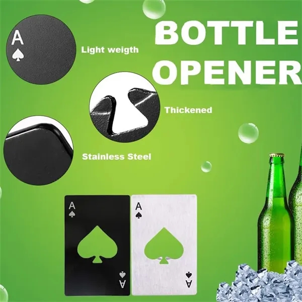 Poker Card Beer Bottle Opener - Poker Card Beer Bottle Opener - Image 2 of 5