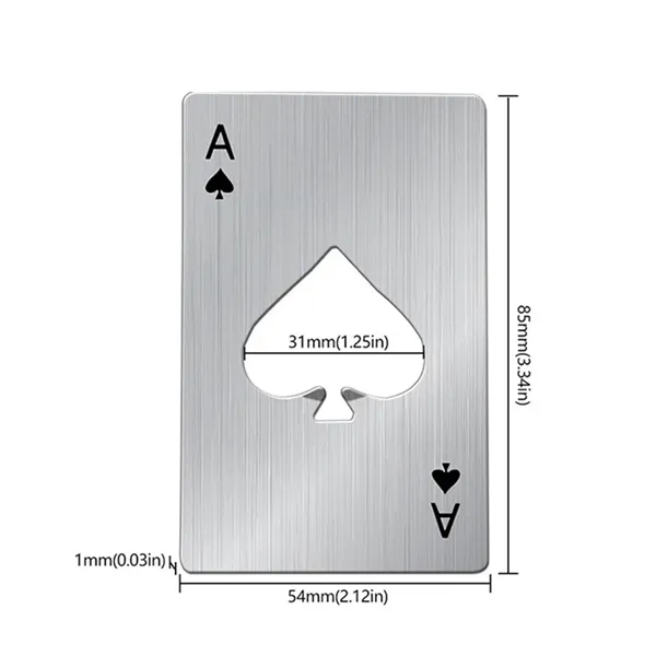 Poker Card Beer Bottle Opener - Poker Card Beer Bottle Opener - Image 5 of 5