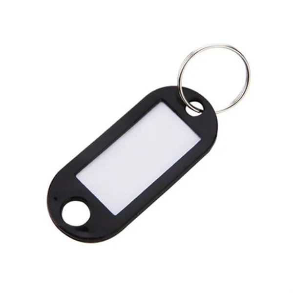 Plastic Key Tag with Label Window Ring Holder - Plastic Key Tag with Label Window Ring Holder - Image 3 of 6