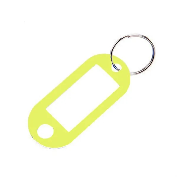 Plastic Key Tag with Label Window Ring Holder - Plastic Key Tag with Label Window Ring Holder - Image 5 of 6