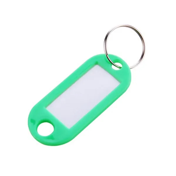 Plastic Key Tag with Label Window Ring Holder - Plastic Key Tag with Label Window Ring Holder - Image 6 of 6