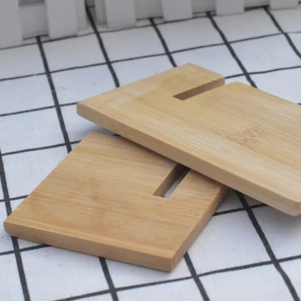 Bamboo Wood Cellphone Desk Stands - Bamboo Wood Cellphone Desk Stands - Image 1 of 1