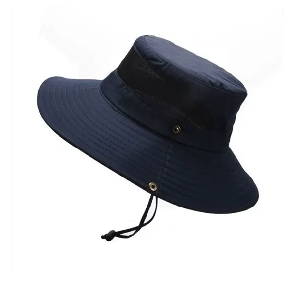UPF50+ Wide Brim Bucket Hat Breathable Sun Protection Boonie - UPF50+ Wide Brim Bucket Hat Breathable Sun Protection Boonie - Image 5 of 7