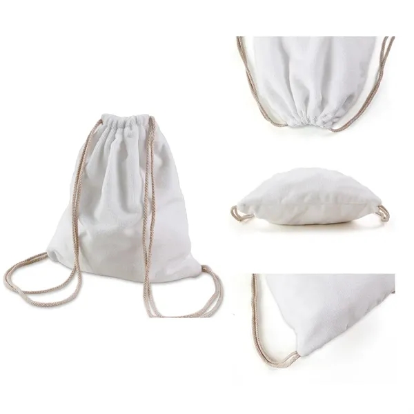 2-in-1 Foldable Beach Towel Drawstring Bag - 2-in-1 Foldable Beach Towel Drawstring Bag - Image 2 of 3
