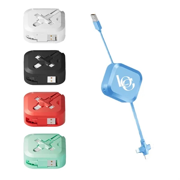 Portable 3-in-1 Retractable Data Cable - Portable 3-in-1 Retractable Data Cable - Image 0 of 2