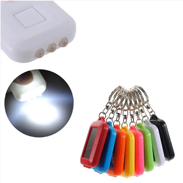 Solar-powered LED Flashlight Keychain - Solar-powered LED Flashlight Keychain - Image 2 of 2