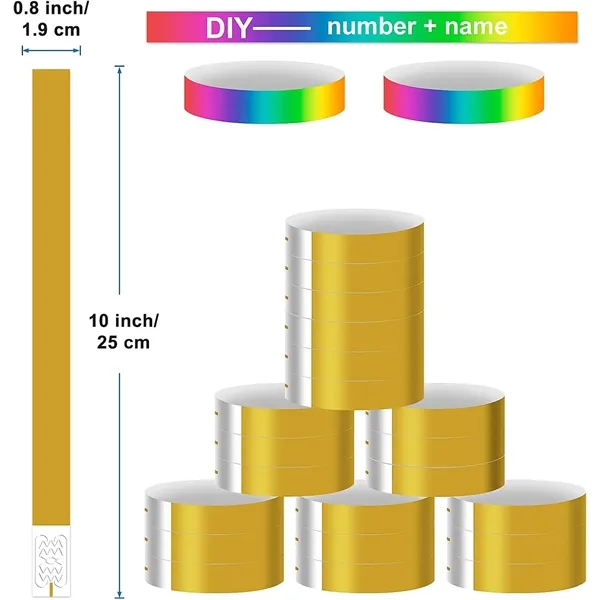Events Colored Paper Wristbands - Events Colored Paper Wristbands - Image 1 of 5