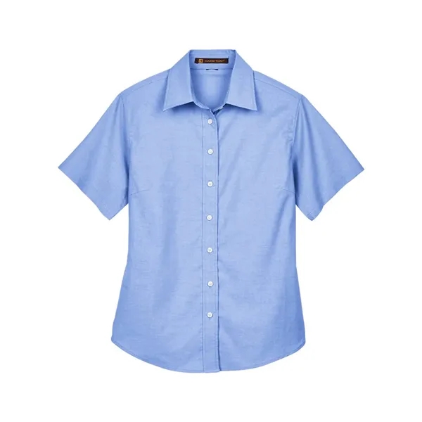Harriton Women's Stain-Release Short Sleeve Oxford Shirt - Harriton Women's Stain-Release Short Sleeve Oxford Shirt - Image 2 of 10