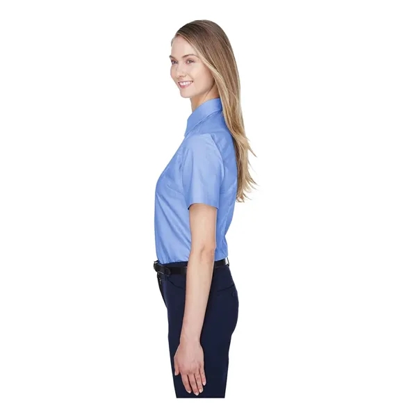 Harriton Women's Stain-Release Short Sleeve Oxford Shirt - Harriton Women's Stain-Release Short Sleeve Oxford Shirt - Image 5 of 10