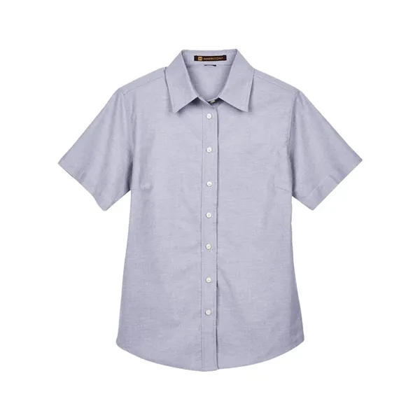 Harriton Women's Stain-Release Short Sleeve Oxford Shirt - Harriton Women's Stain-Release Short Sleeve Oxford Shirt - Image 7 of 10