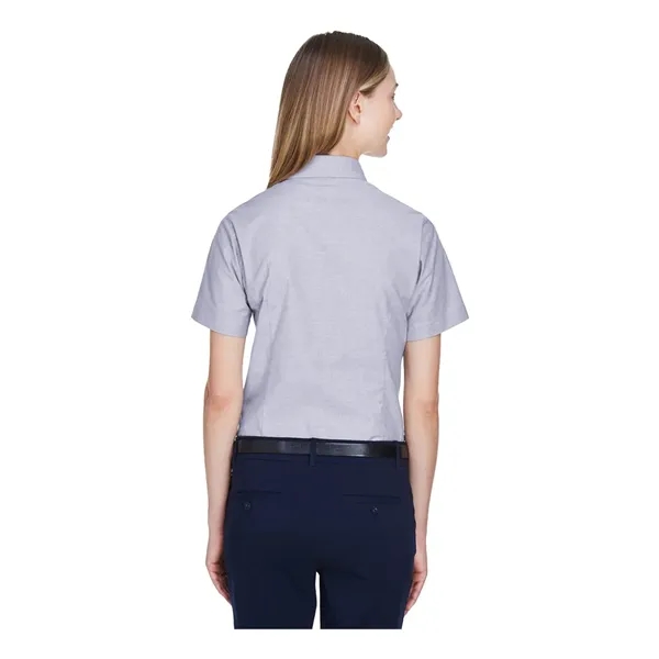 Harriton Women's Stain-Release Short Sleeve Oxford Shirt - Harriton Women's Stain-Release Short Sleeve Oxford Shirt - Image 8 of 10