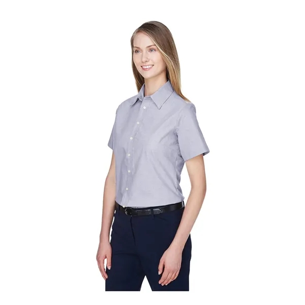 Harriton Women's Stain-Release Short Sleeve Oxford Shirt - Harriton Women's Stain-Release Short Sleeve Oxford Shirt - Image 10 of 10