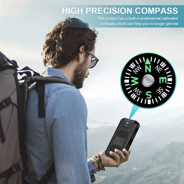 10000mAh Outdoor Compass Power Bank - 10000mAh Outdoor Compass Power Bank - Image 7 of 7